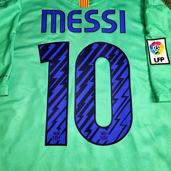 Messi Barcelona 2010 2011 Away Soccer Jersey XL SKU# 382358-310